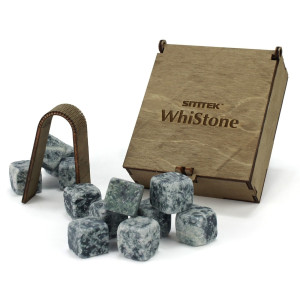 Stones for whiskey with tongs "WhiStone M" (12 stones)