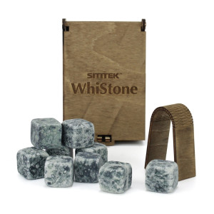 Stones for whiskey with tongs "WhiStone S" (9 stones)